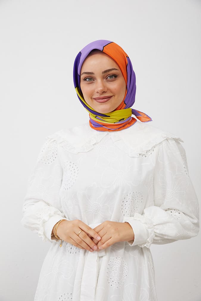 Dijital Soft Eşarp Büyük Desen