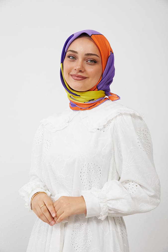 Dijital Soft Eşarp Büyük Desen