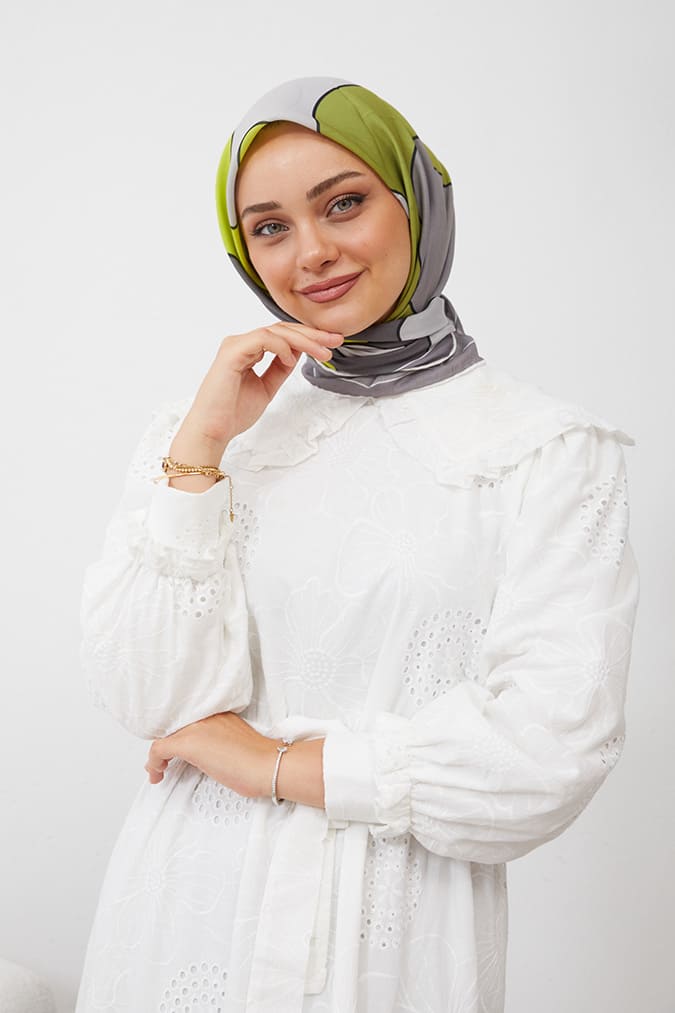 Dijital Soft Eşarp Büyük Desen