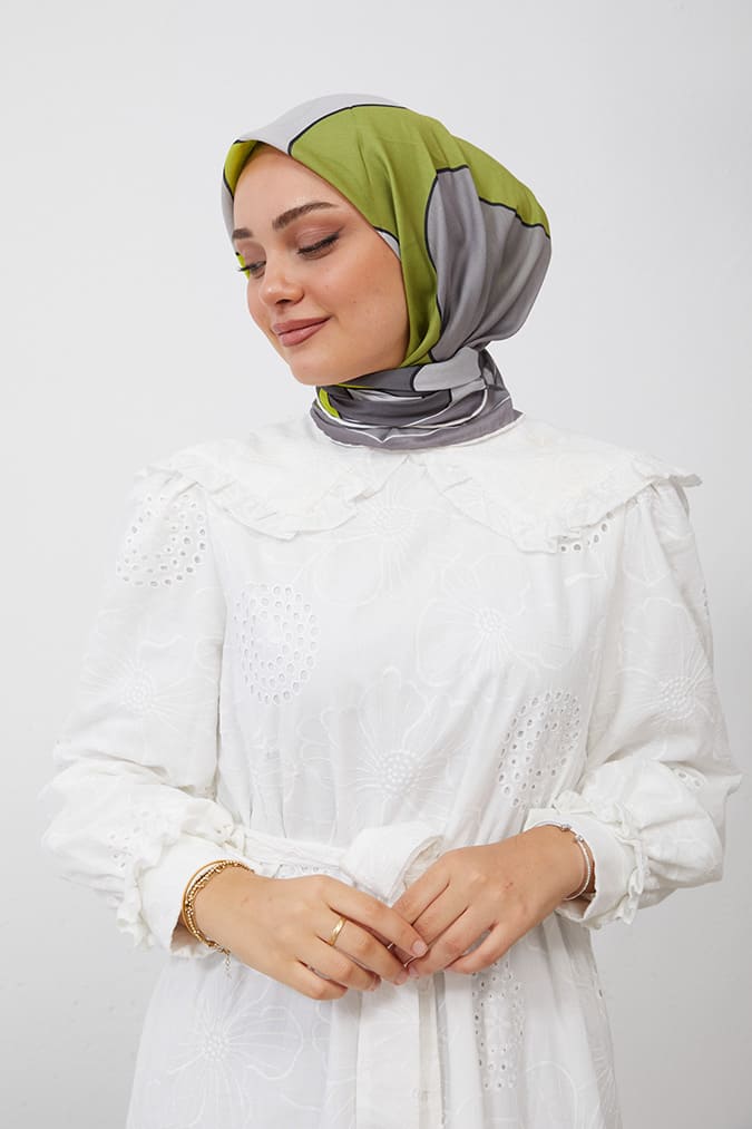 Dijital Soft Eşarp Büyük Desen