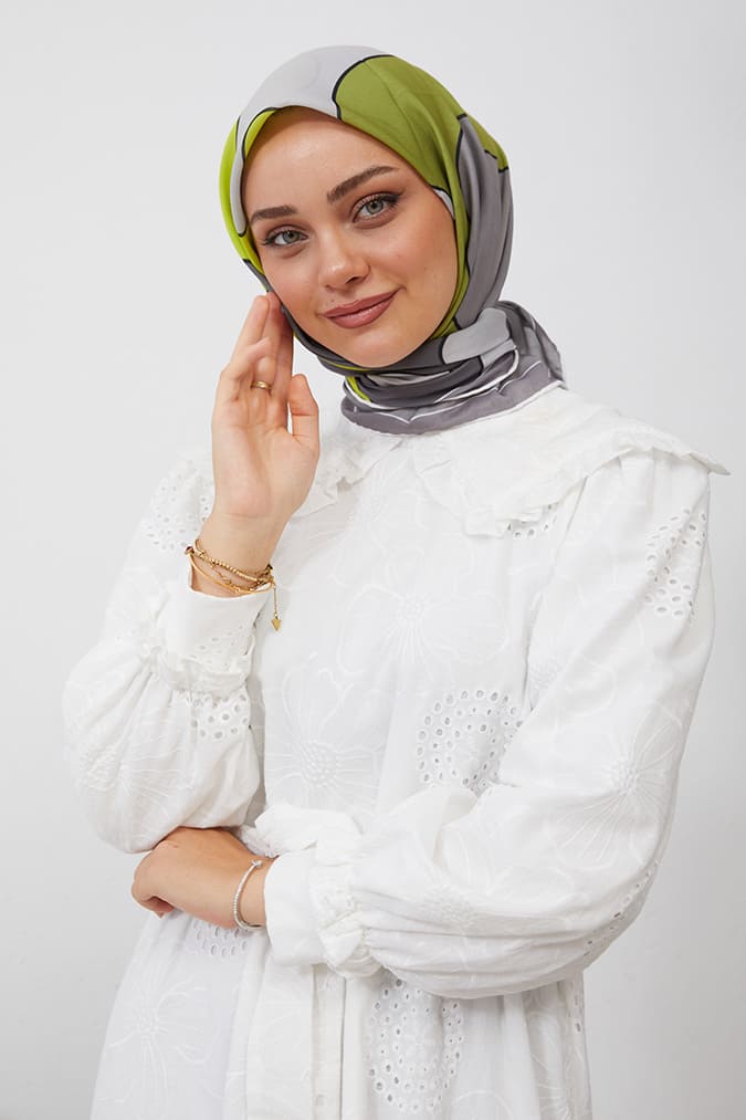 Dijital Soft Eşarp Büyük Desen