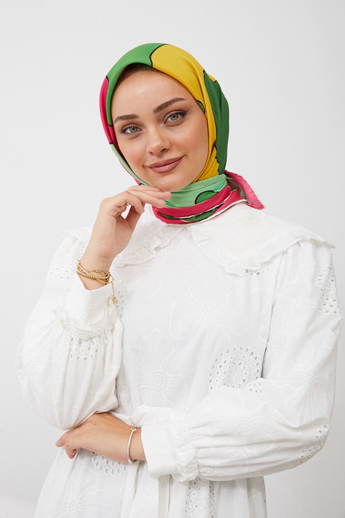 Dijital Soft Eşarp Büyük Desen
