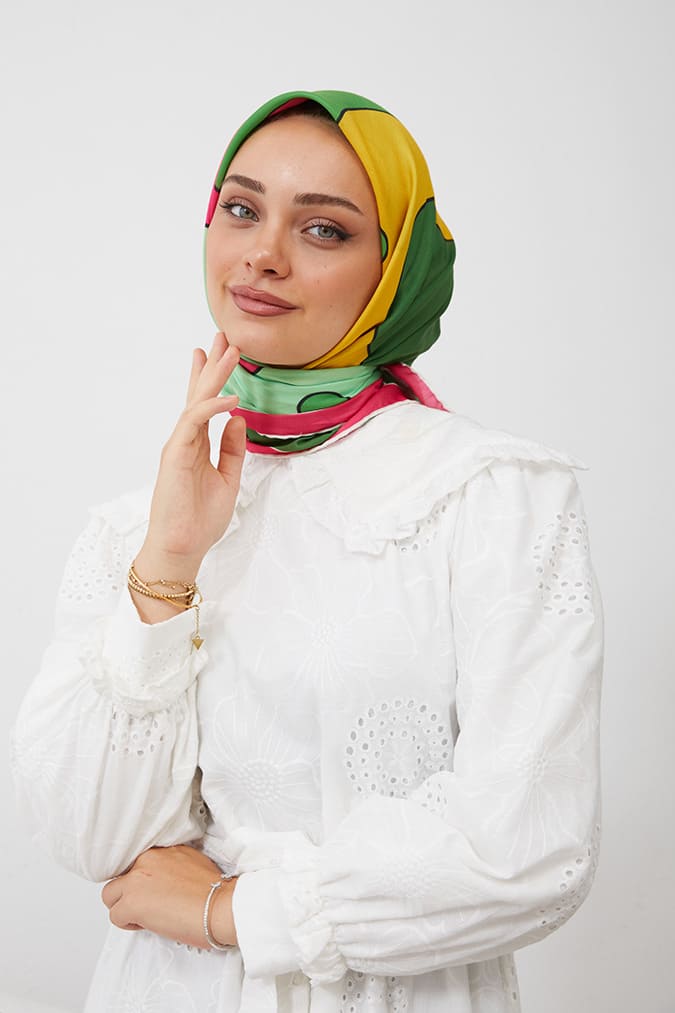 Dijital Soft Eşarp Büyük Desen