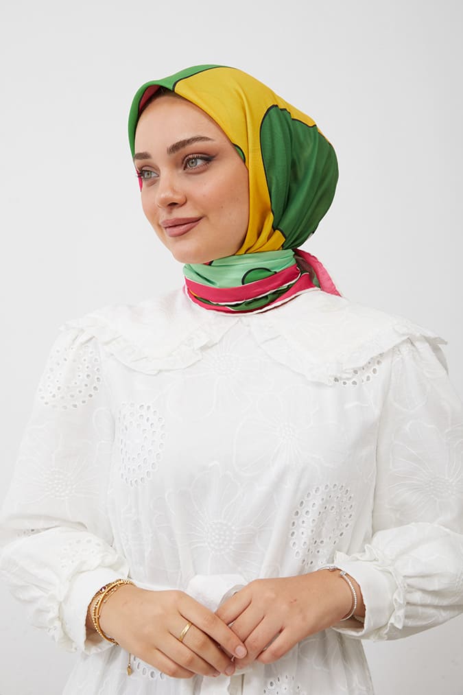 Dijital Soft Eşarp Büyük Desen
