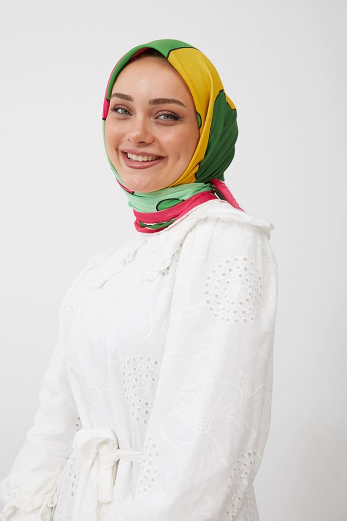 Dijital Soft Eşarp Büyük Desen