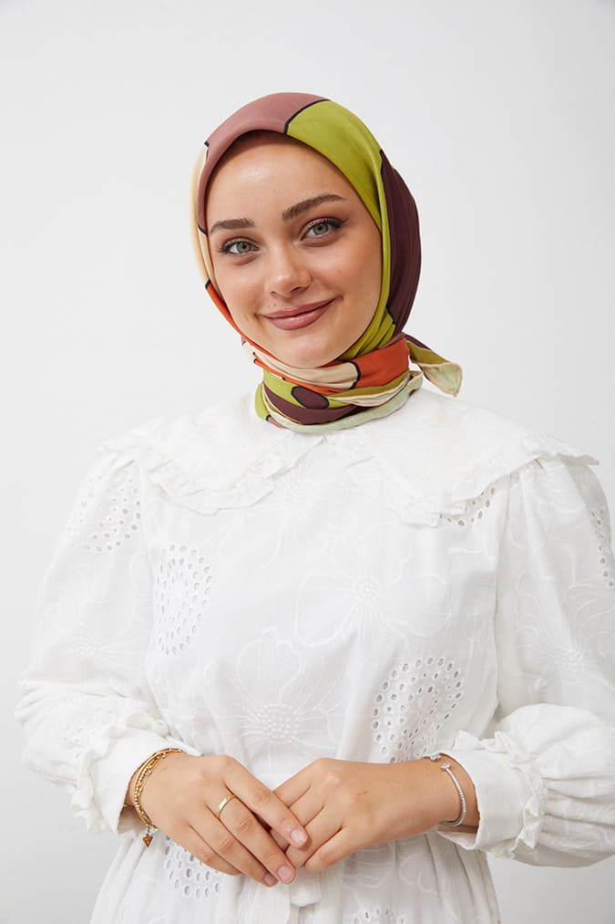 Dijital Soft Eşarp Büyük Desen