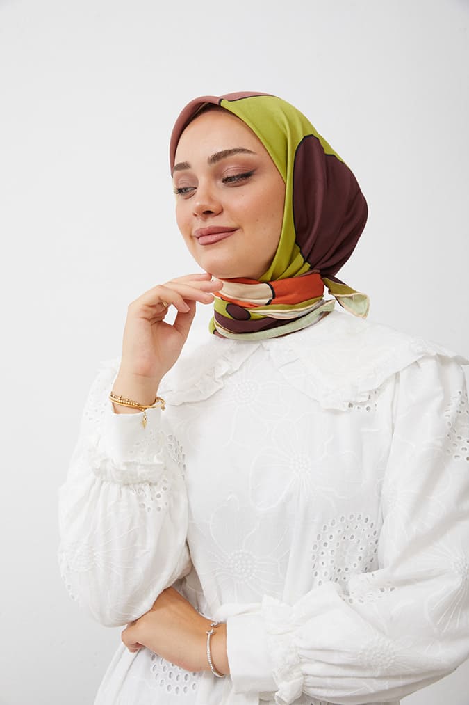 Dijital Soft Eşarp Büyük Desen