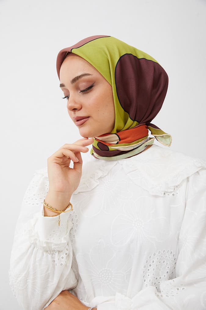 Dijital Soft Eşarp Büyük Desen