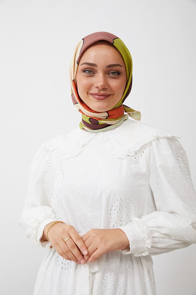 Dijital Soft Eşarp Büyük Desen