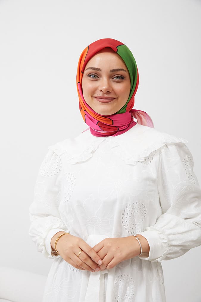 Dijital Soft Eşarp Büyük Desen