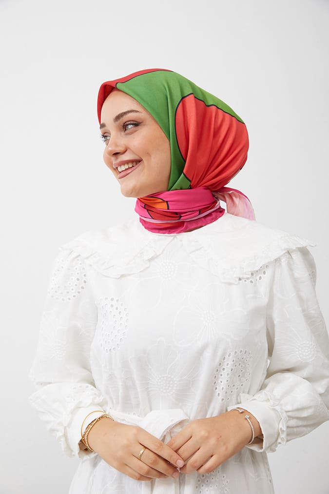 Dijital Soft Eşarp Büyük Desen