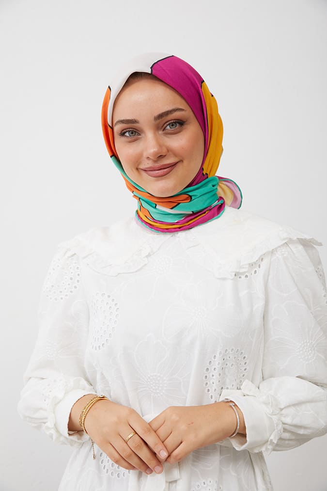 Dijital Soft Eşarp Büyük Desen