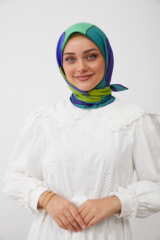 Dijital Soft Eşarp Büyük Desen