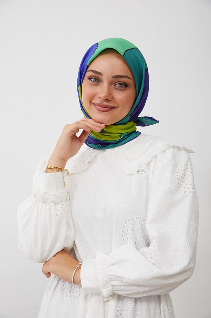 Dijital Soft Eşarp Büyük Desen