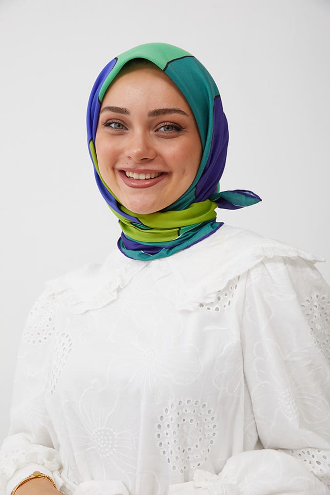 Dijital Soft Eşarp Büyük Desen