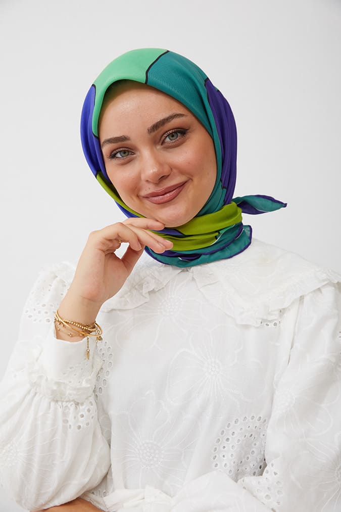 Dijital Soft Eşarp Büyük Desen