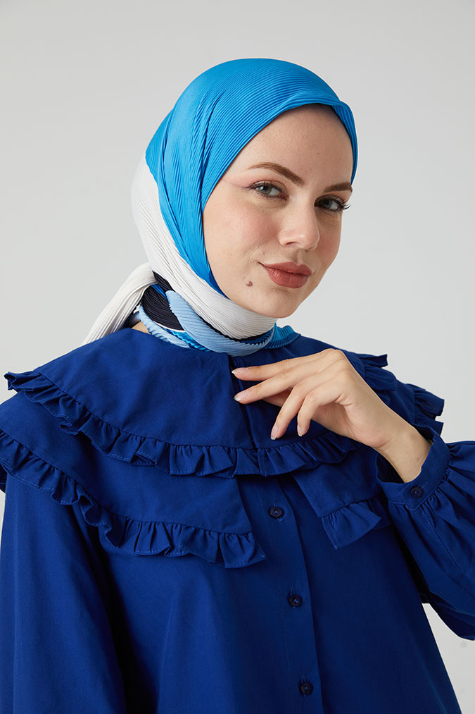 Pliseli Eşarp Model C