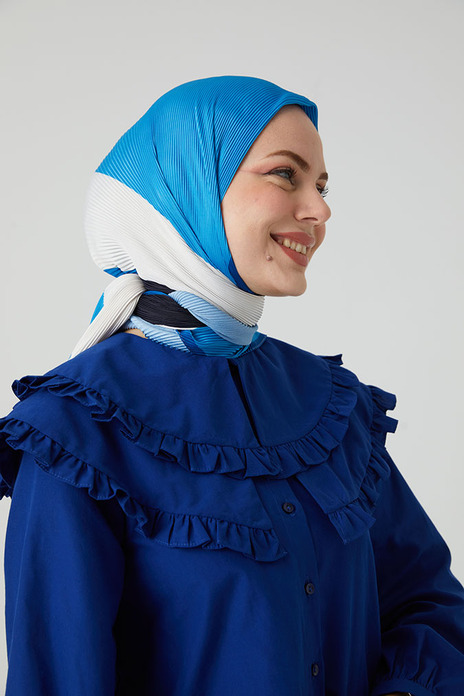 Pliseli Eşarp Model C