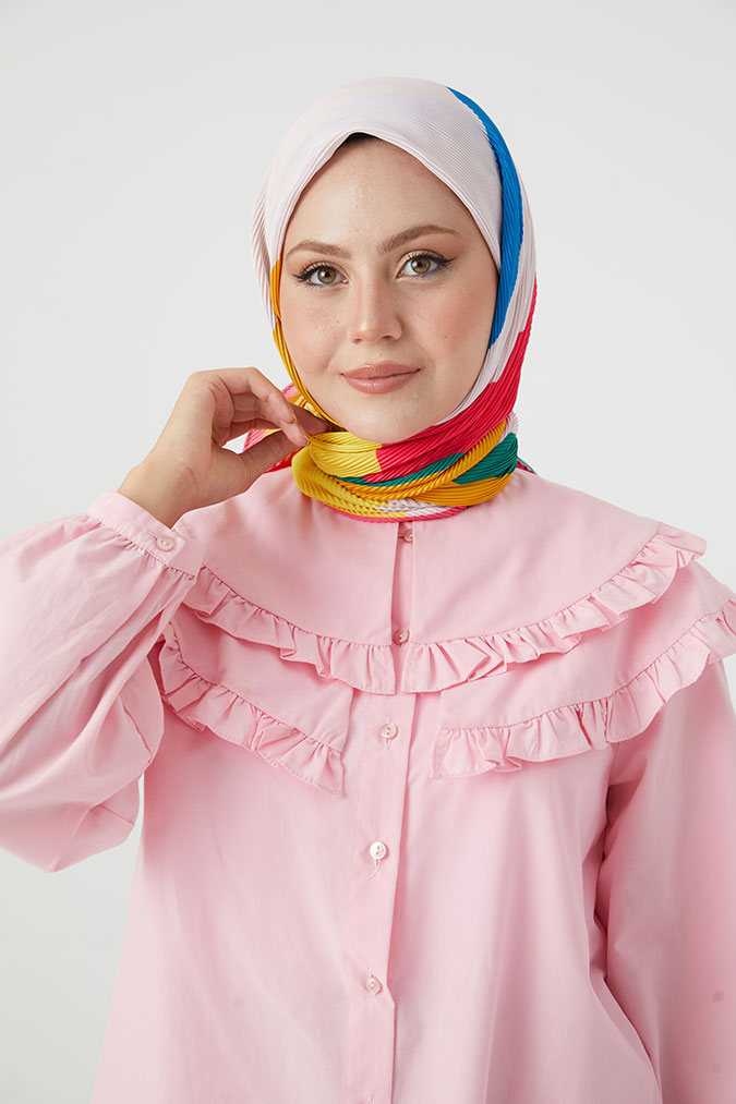 Pliseli Eşarp Model C