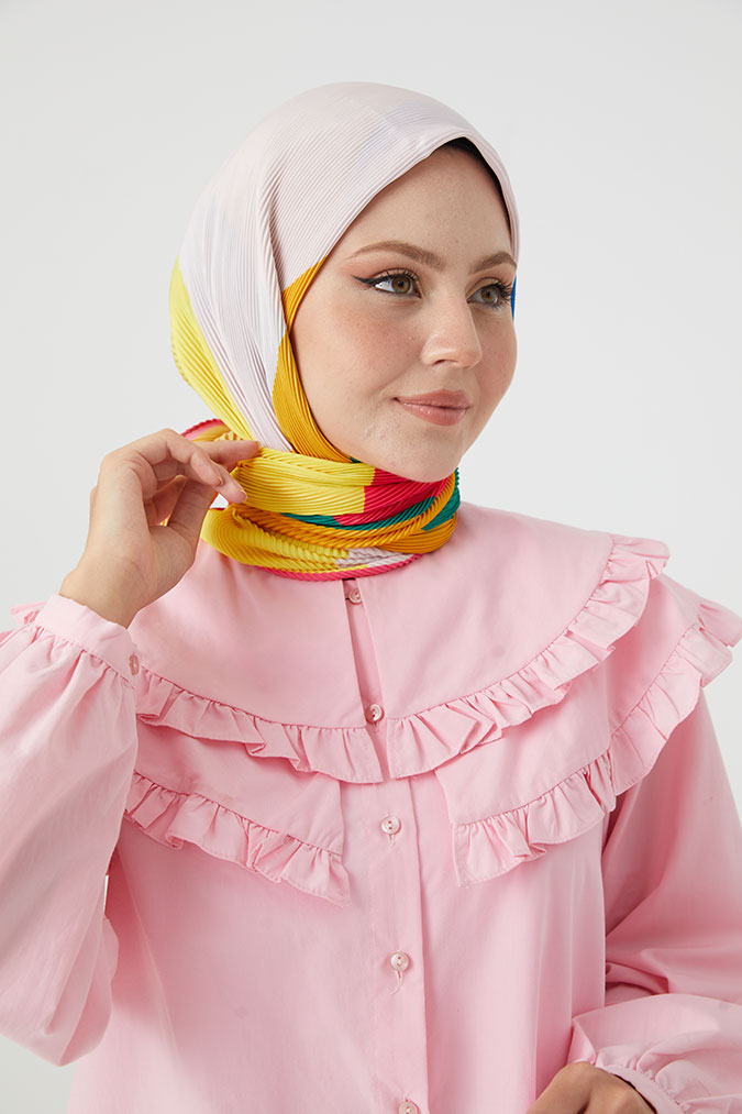 Pliseli Eşarp Model C