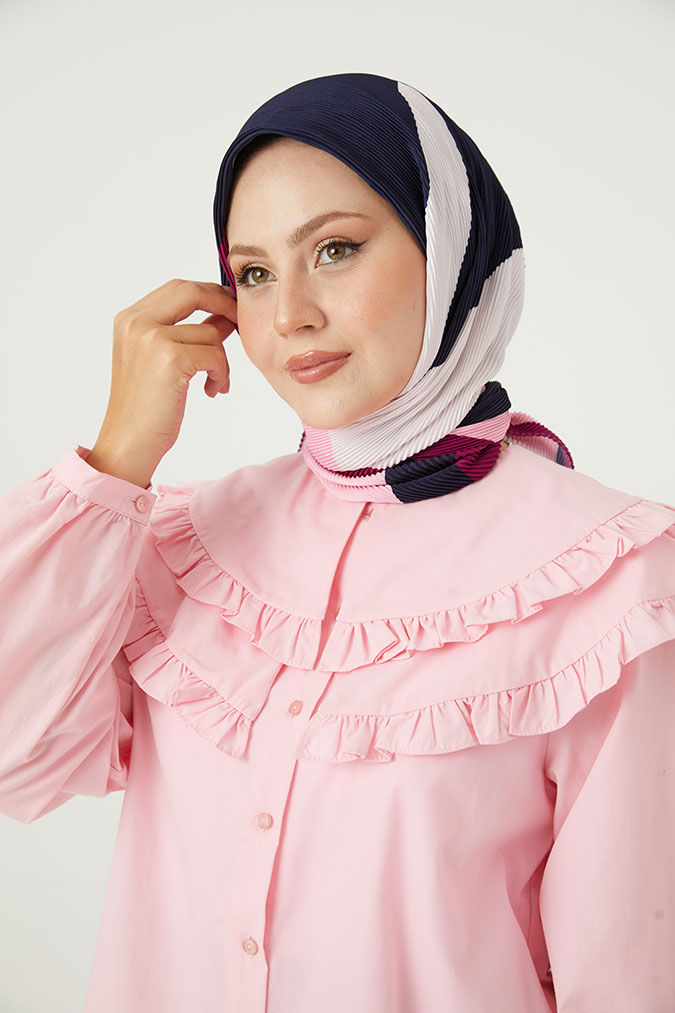 Pliseli Eşarp Model C