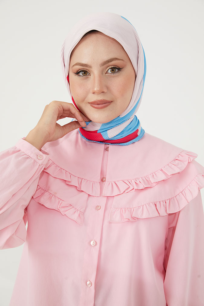 Pliseli Eşarp Model C