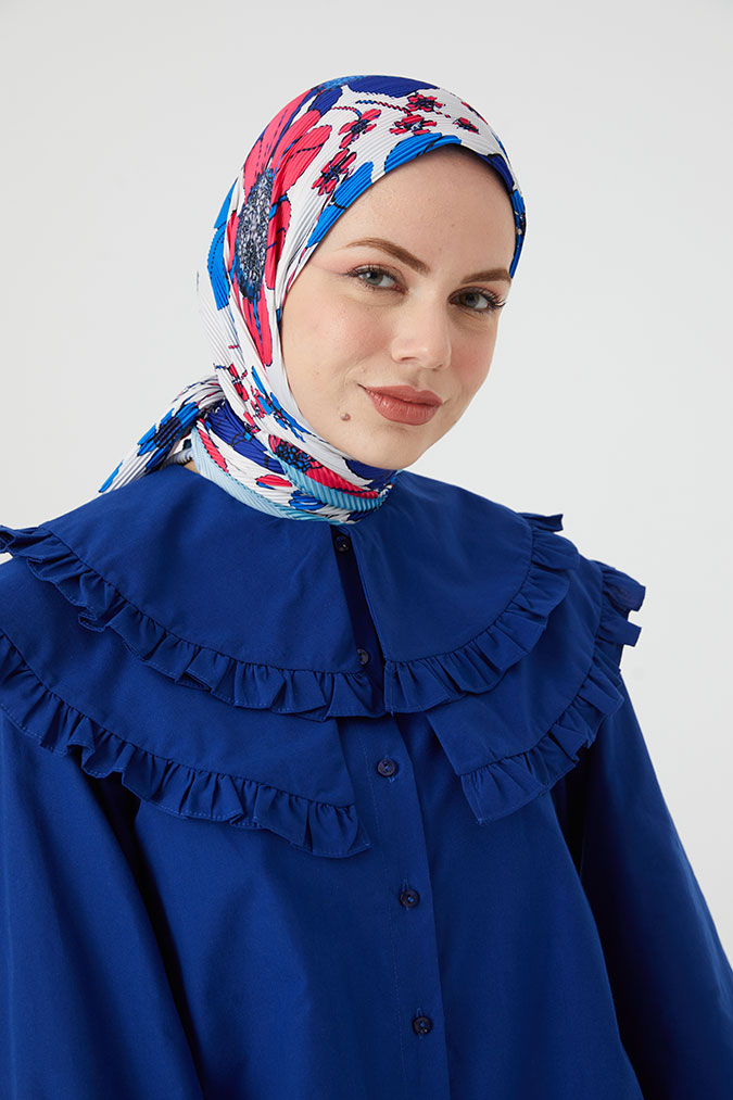 Pliseli Eşarp Model D