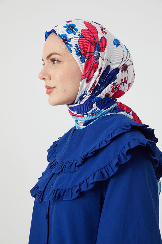 Pliseli Eşarp Model D