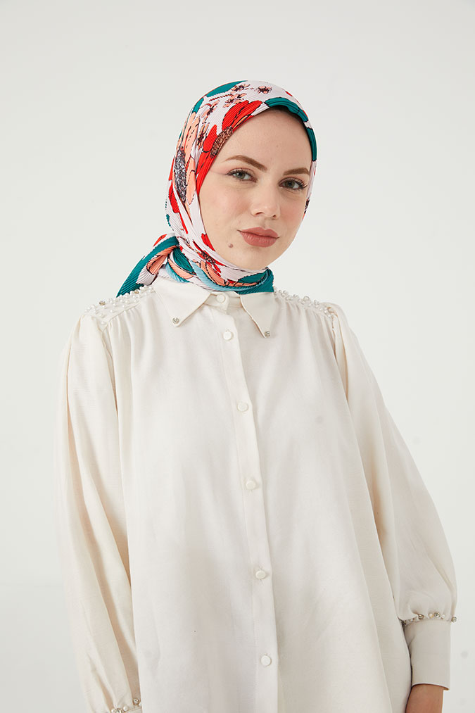 Pliseli Eşarp Model D