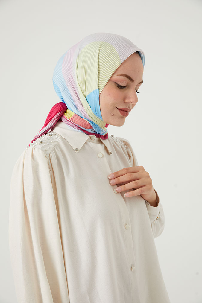 Pliseli Eşarp Model E