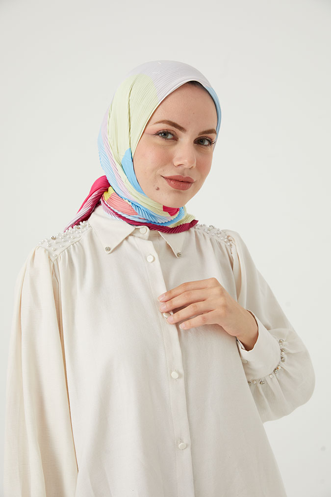 Pliseli Eşarp Model E