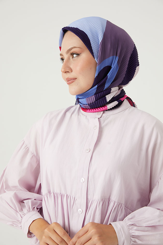 Pliseli Eşarp Model E