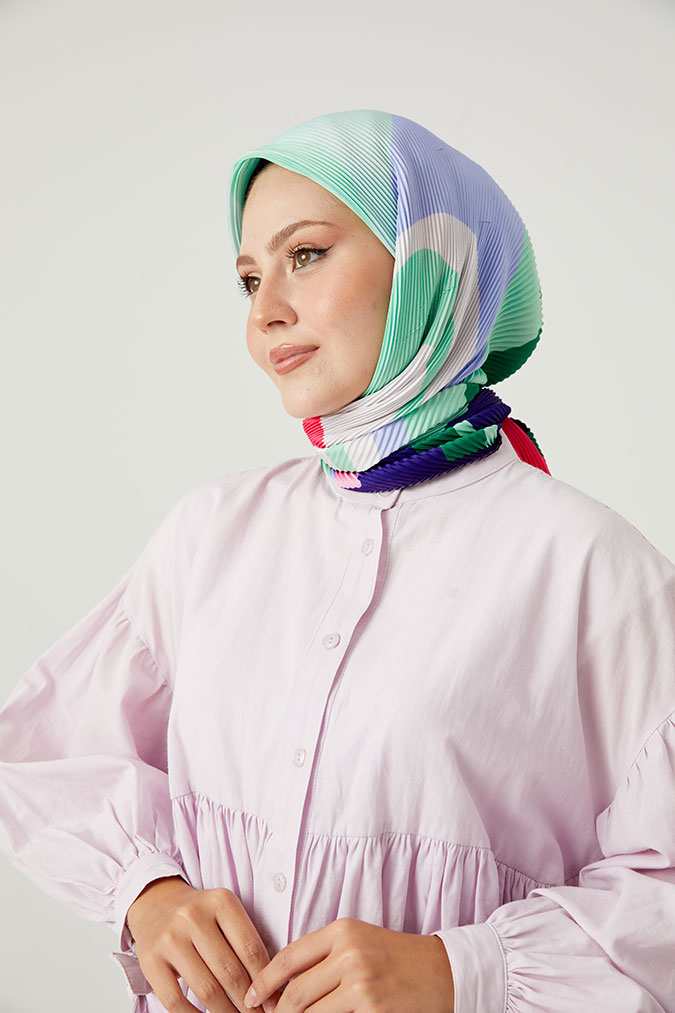 Pliseli Eşarp Model E