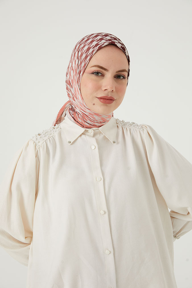 Pliseli Eşarp Model F
